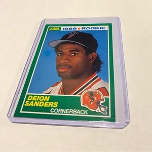 Deion Sanders 1989 Rookie Score football card Vintage Collectible
